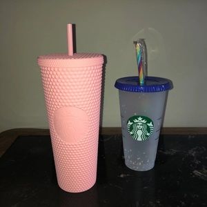 RARE Starbucks Studded Matt Tumbler & Confetti Cup